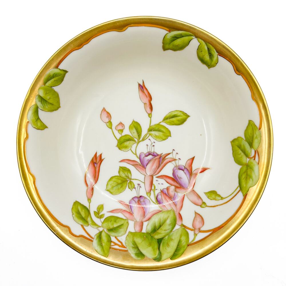 Antique PT Bavaria Hand Painted Porcelain Serving Bowl 2919 Bavarian c1907-1927